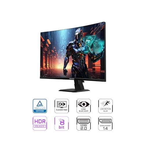 Gigabyte GS27QC 27" 1440p 170Hz VA Curved Monitor image