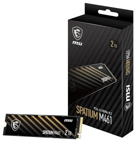 MSI SPATIUM M461 2TB M.2-2280 SSD PCIe 4.0 x4 NVMe image