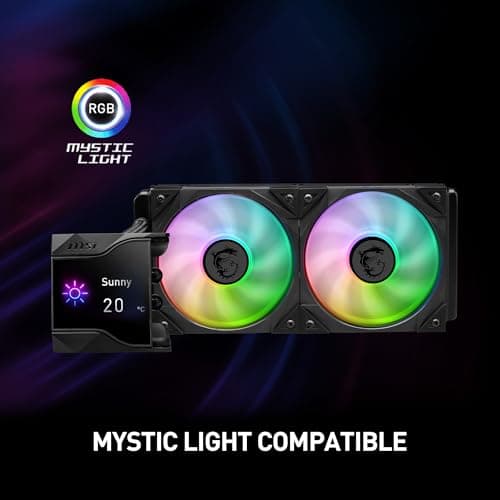 MSI MPG CORELIQUID D240 Water 240mm 77.4 CFM Black image