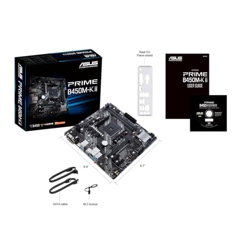 Asus B450 PRIME B450M-K II AM4 DDR4 Micro ATX image