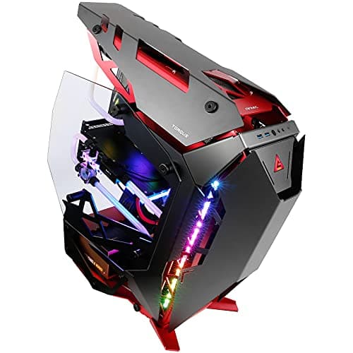 Antec TORQUE ATX Mid Tower Black / Red Tempered Glass Side Panel, USB 3.2 Gen 2 Type-C USB 3.2 Gen 1 Type-A image