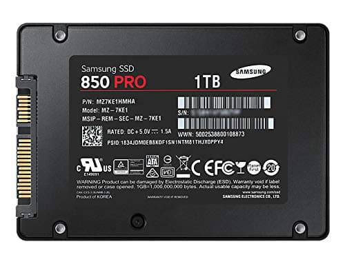 Samsung 850 Pro 1TB SSD 2.5" SATA 6.0 Gb/s image