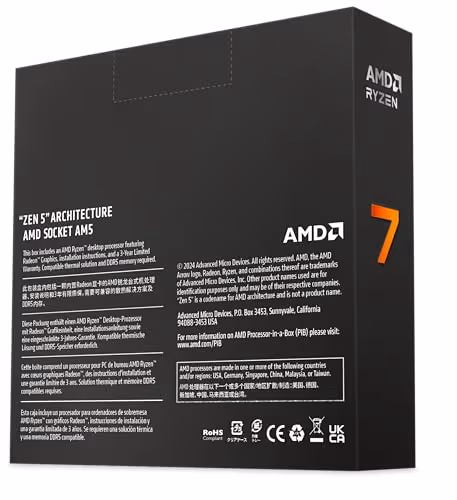 AMD Ryzen 7 9700X 3.8 GHz 8-Core AM5 image