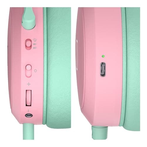 Cooler Master CH351 Green / Pink Closed-Back Headphones image