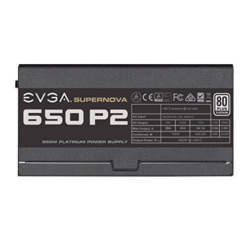 EVGA SuperNOVA 650 P2 650W 80+ Platinum Fully Modular image
