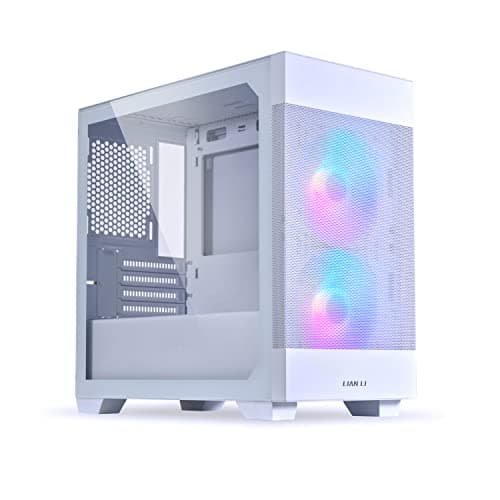 Lian Li LANCOOL 205M Micro ATX Mini Tower White Tempered Glass MESH image