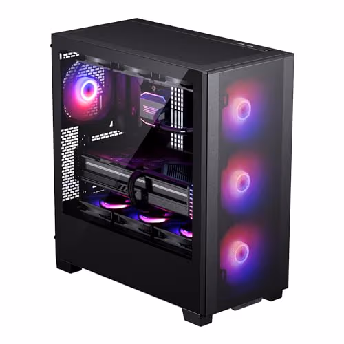 Phanteks XT PRO ULTRA ATX Mid Tower Black with Tempered Glass Side Panel and USB 3.2 Gen 2 Type-C, USB 3.2 Gen 1 Type-A image