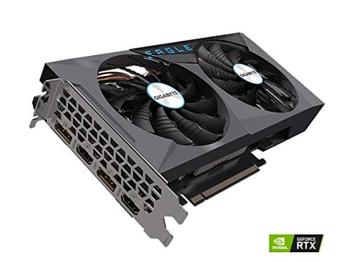 GIGABYTE Eagle OC GeForce RTX 3060 Ti 8GB GDDR6 PCI Express 4.0 ATX Video Card GV-N306TEAGLE OC-8GD (rev. 2.0) (LHR) image