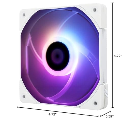 Thermalright TL-C12015W-S 120mm White Addressable RGB PWM 52 CFM image