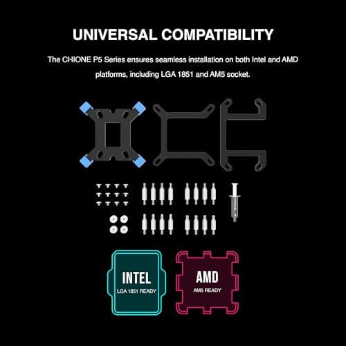 GAMDIAS CHIONE P5 81.81 CFM Water 360mm Black image