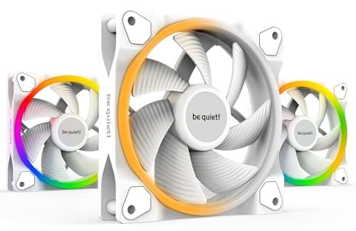 be quiet! Light Wings 120mm White PWM Addressable RGB 3-Pack image
