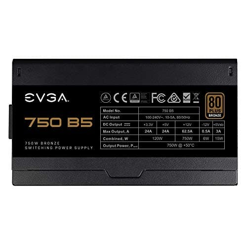 EVGA 750 B5 750W 80+ Bronze Certified Fully Modular image