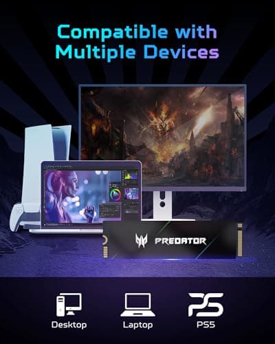 Acer Predator GM7000 4TB M.2 SSD PCIe 4.0 NVMe image