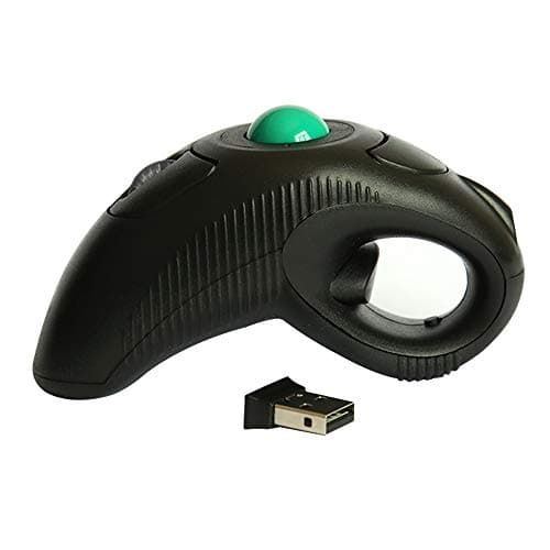 Wireless Ergonomic Handheld Trackball Mouse with Laser Pointer Left Handed Right Handed DPI Adjustable for Laptop Desktop PC Computer main image