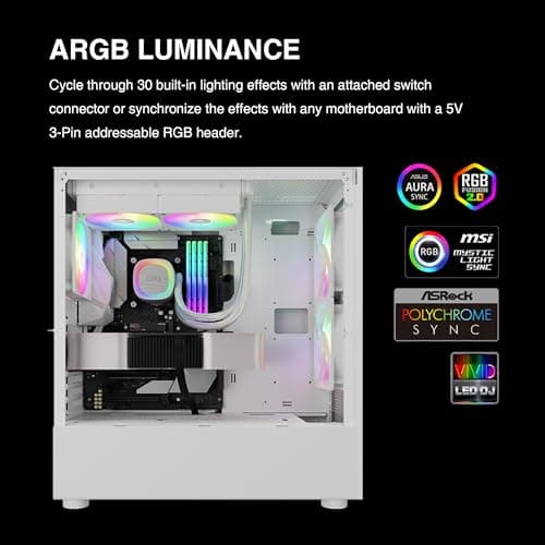 GAMDIAS AURA GL240 V2 Water 240mm 73.6 CFM image