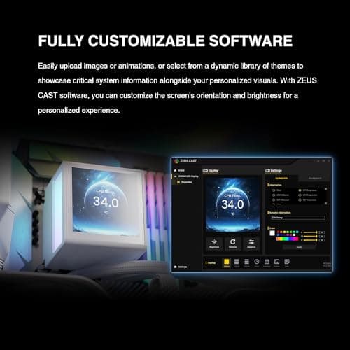 GAMDIAS CHIONE P5 Water 240mm 81.81 CFM White image