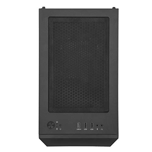 Silverstone FARA H1M Micro ATX Mini Tower Black with Tempered Glass Side Panel and USB 3.2 Gen 1 Type-A, USB 2.0 Type-A image