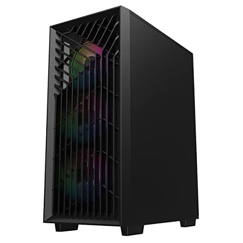 CiT Blade ATX Mid Tower Black Tempered Glass Side Panel ARGB image