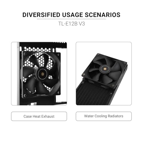 Thermalright TL-E12B V3 120mm Black 72.37 CFM PWM image