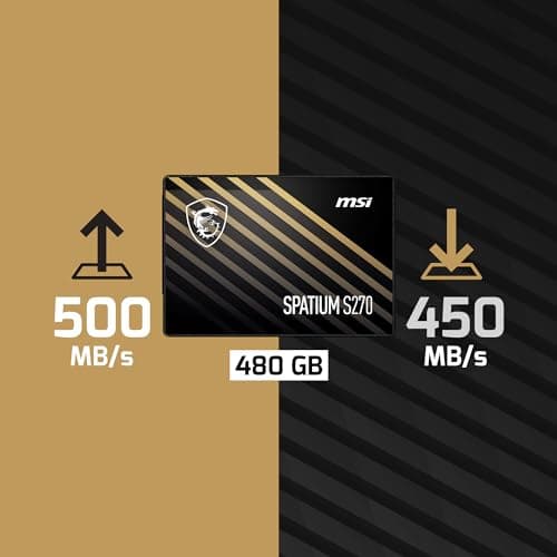 MSI SPATIUM S270 480 GB SSD 2.5" SATA 6.0 Gb/s image