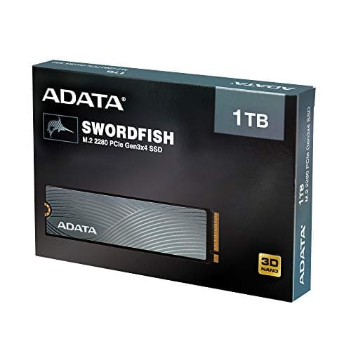 ADATA Swordfish 1TB SSD M.2-2280 PCIe 3.0 X4 NVMe image