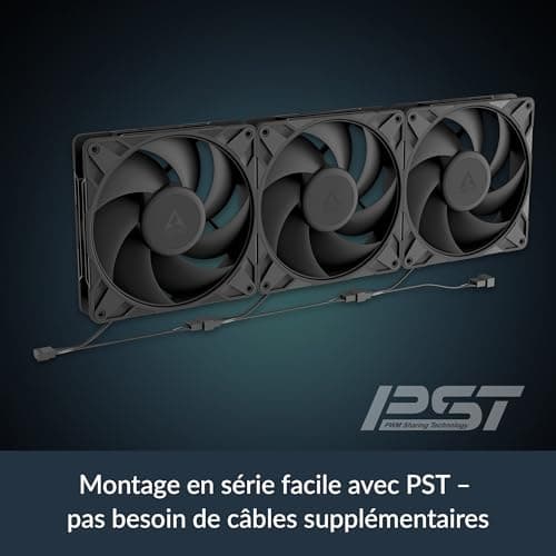 ARCTIC P14 Pro 140mm Black PWM PST 110 CFM 5-Pack image