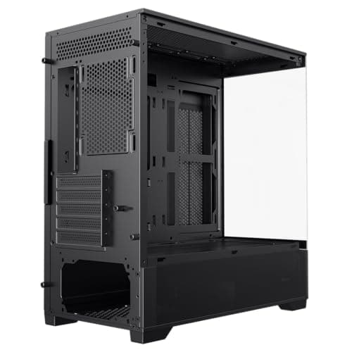 GameMax Vista M Micro ATX Mini Tower Black with Tempered Glass Side Panel and USB 3.2 Gen 1 Type-A, USB 2.0 Type-A Front Panel image