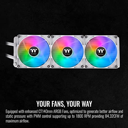 Thermaltake TH420 Water 420mm ARGB Sync 84.32 CFM White image