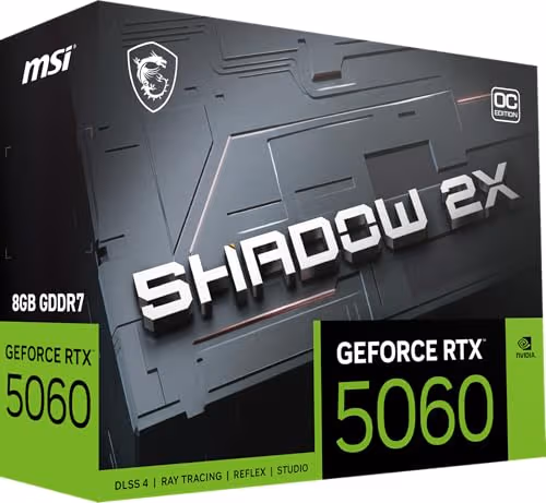 MSI SHADOW 2X OC GeForce RTX 5060 8GB GDDR7 image