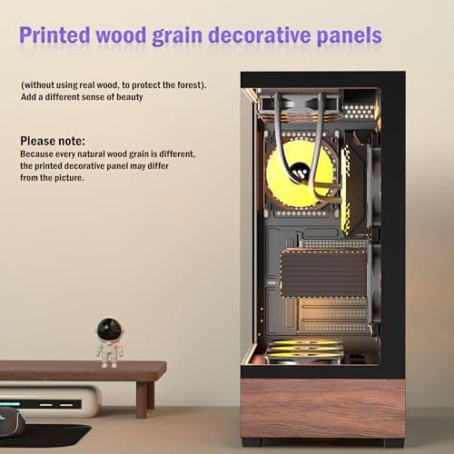 KEDIERS P6 Wood Black 5 ARGB Fans image