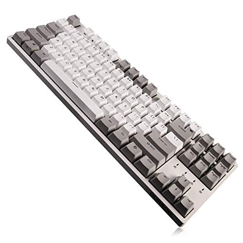 Durgod Taurus K320 TKL Mechanical Gaming Keyboard - 87 Keys - Double Shot PBT - NKRO - USB Type C (Cherry Silent Red, White) image