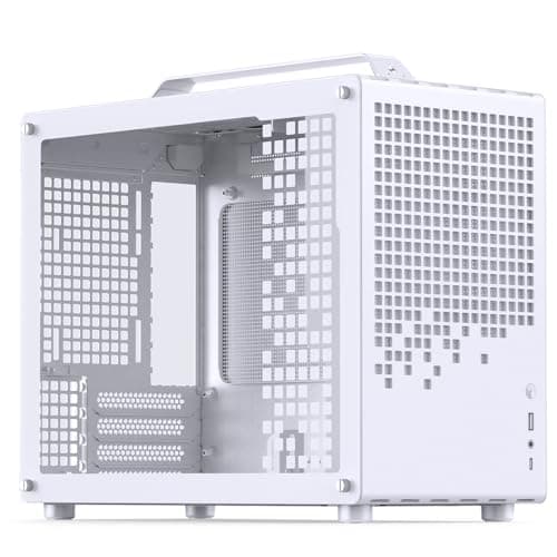 Jonsbo Jonsplus Z20 Micro ATX Desktop White Tempered Glass Side Panel, USB 3.2 Gen 2 Type-C, USB 3.2 Gen 1 Type-A image