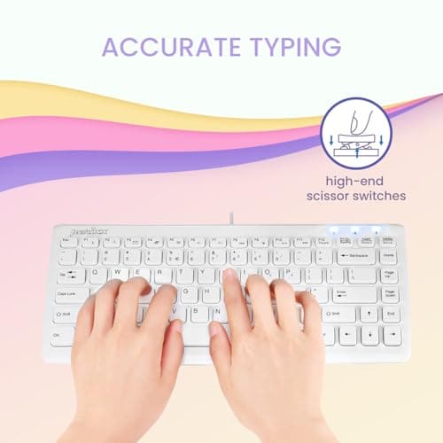 Perixx PERIBOARD-407W Mini Wired Keyboard image