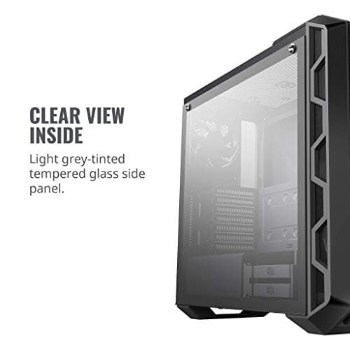 Cooler Master MasterCase H500 ATX Mid Tower Black Tinted Tempered Glass image