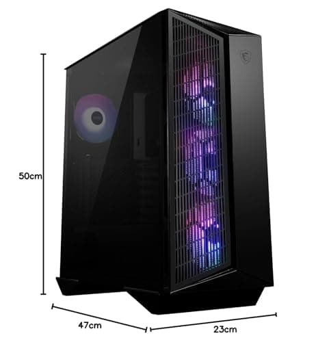 MSI MPG GUNGNIR 111R ATX Mid Tower Black Tempered Glass Side Panel image