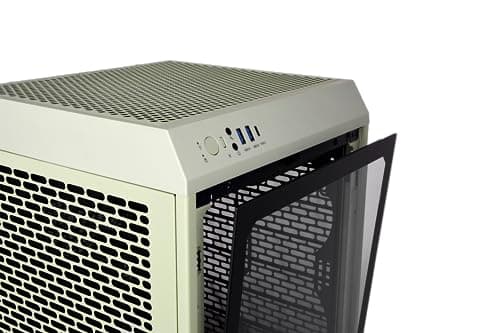 Thermaltake The Tower 200 Mini-ITX Tower Beige Tempered Glass Side Panel, USB 3.2 Gen 2 Type-C Front Panel image