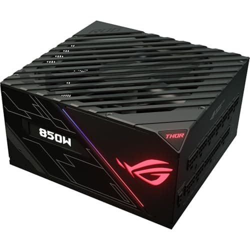 ASUS ROG Thor 850W Platinum II (Fully Modular Power Supply, 80+ Platinum, Lambda A++ Certified, ROG heatsinks, 135mm PWM fan, 0dB Mode, OLED Panel, Sleeved Cables, Aura Sync) image