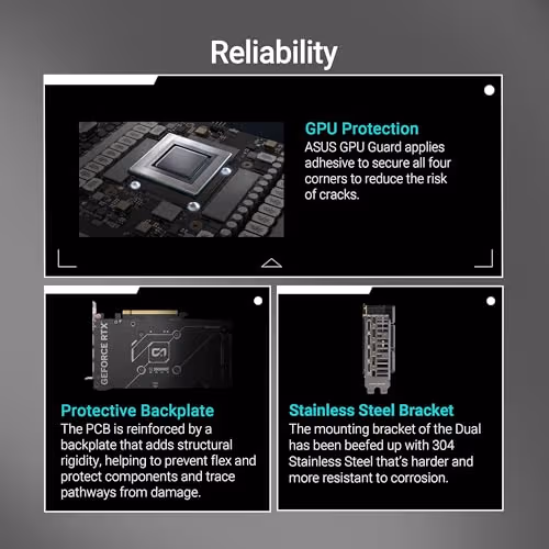 Asus DUAL OC GeForce RTX 5060 8GB GDDR7 Black image