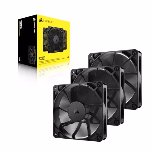 Corsair RS120 120mm PWM 72.8 CFM Black 3-Pack image