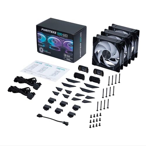 Phanteks D30-120 120mm Black PWM ARGB 3-Pack image