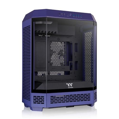 Thermaltake The Tower 600 ATX Mid Tower Purple Tempered Glass Side Panel, USB 3.2 Gen 2 Type-C, USB 3.2 Gen 1 Type-A image