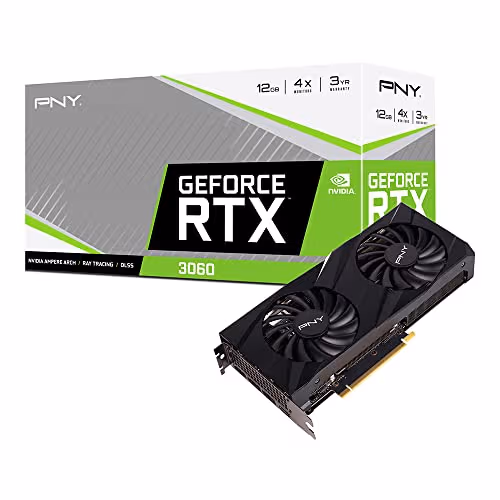 PNY VERTO GeForce RTX 3060 12GB GDDR6 Black image