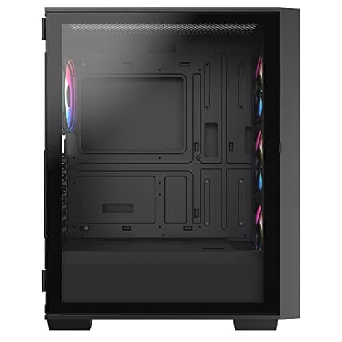 CiT Blade ATX Mid Tower Black Tempered Glass Side Panel ARGB image