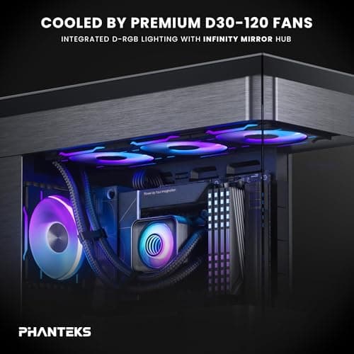 Phanteks Glacier One D30 X2 72.72 CFM Water 360mm Black image