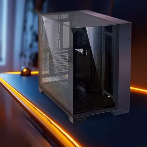 Lian Li O11 Vision ATX Mid Tower Black Tempered Glass Side Panel image