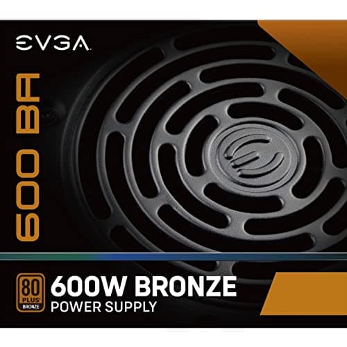 EVGA 600 BA Black ATX 600W Non-Modular 80+ Bronze Certified image