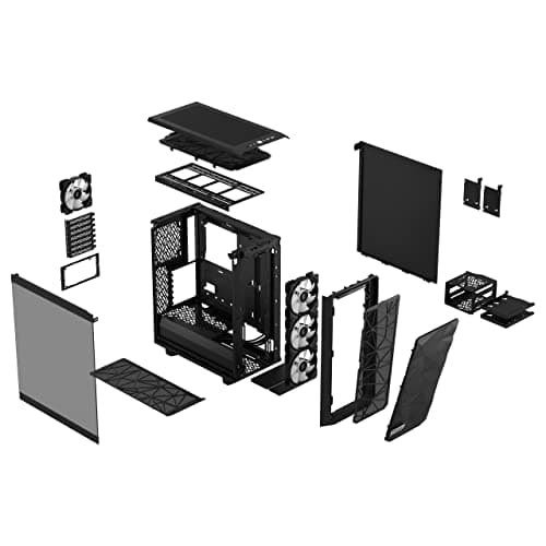 Fractal Design Meshify 2 Compact RGB ATX Mid Tower Black Tinted Tempered Glass image