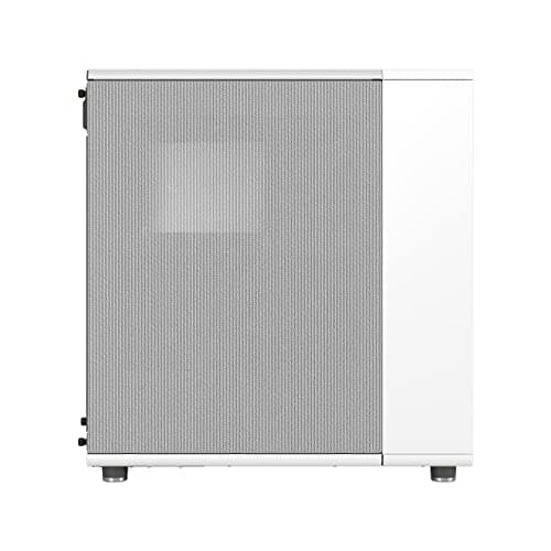 Fractal Design North ATX Mid Tower PC Case - Chalk White with Walnut Front and Mesh Side Panel image
