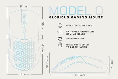 Glorious MODEL O GLOSSY Wired Optical Gaming Mouse image