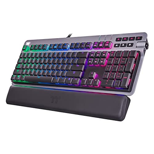 Thermaltake ARGENT K6 RGB Wired Cherry MX Low Profile Red Gaming Keyboard image